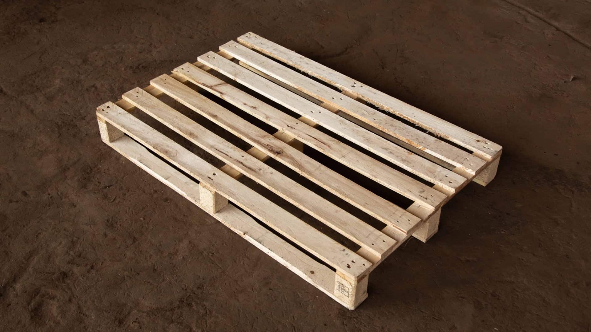 Dünne Standard-Holzpalette, gebraucht, 800 x 1200 mm, wärmebehandelt gemäß HT IPPC